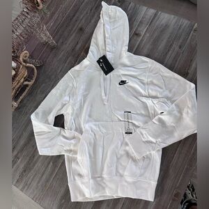 NWT White Nike Hoodie with Logo